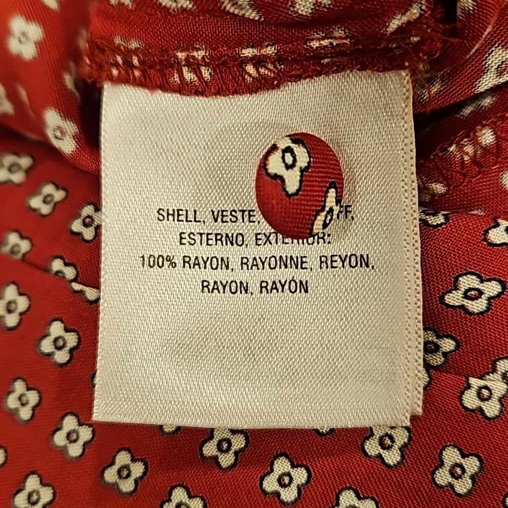 💕MAEVE ANTHRO💕 Farida Mock Neck Jumpsuit ~ Micro-Floral Retro Print 12 NWT - Image 14