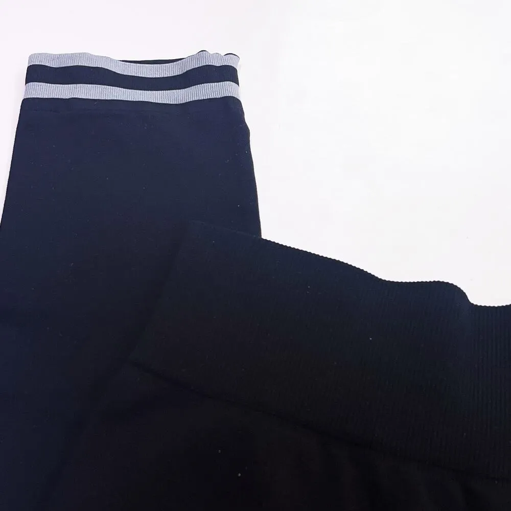 NEW REN M/L Seamless Leggings Alexis Ren Workout Top Black Fitness Influencer Size M - Image 9