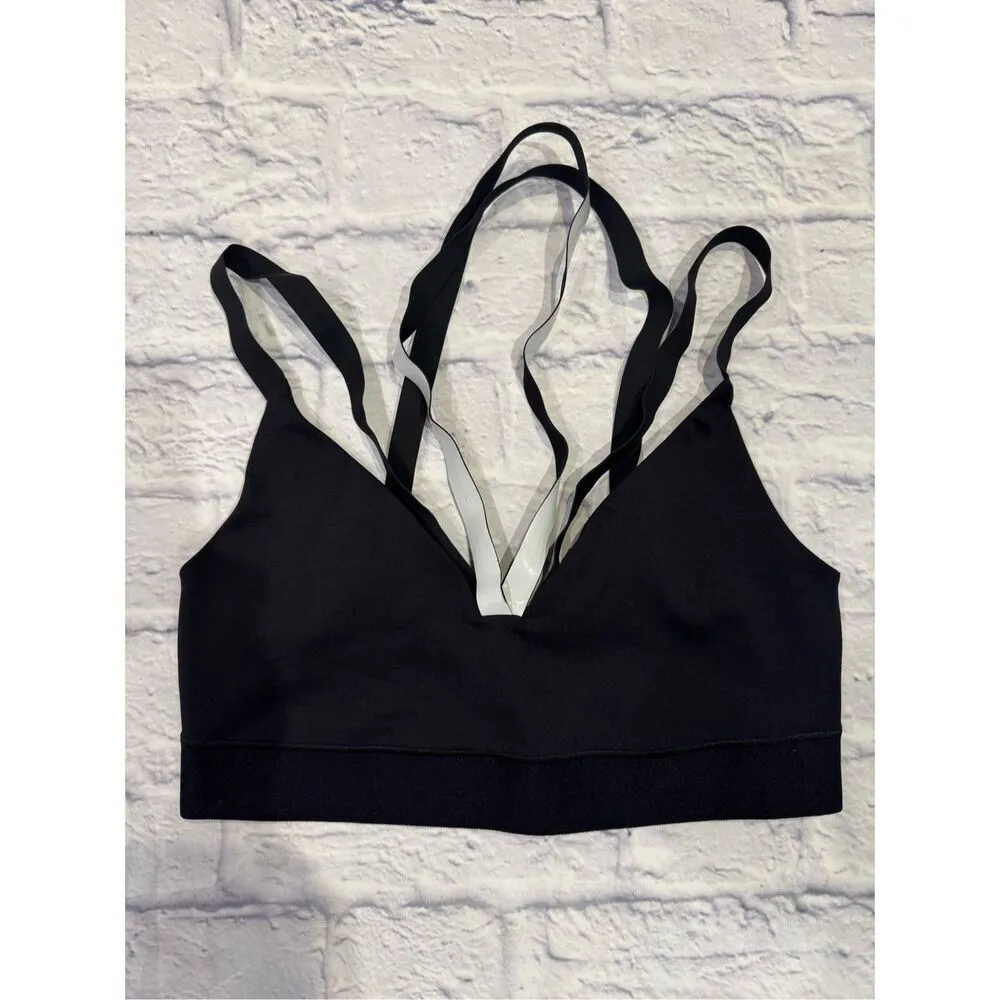 UltraCor Rhombus Silk Sports Bra in Black White Size Medium - Image 3