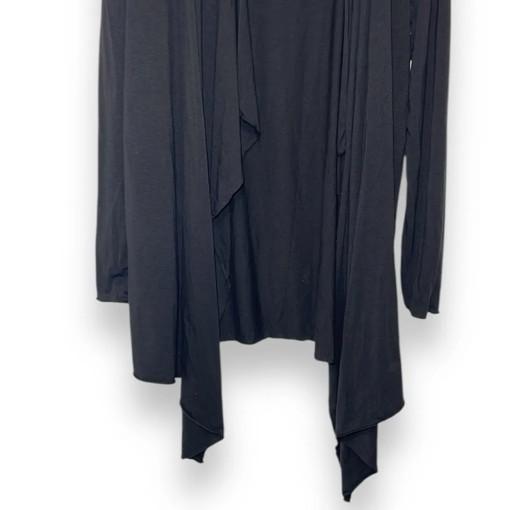 Barefoot Dreams Open Black‎ Cardigan Sz Small - Image 3