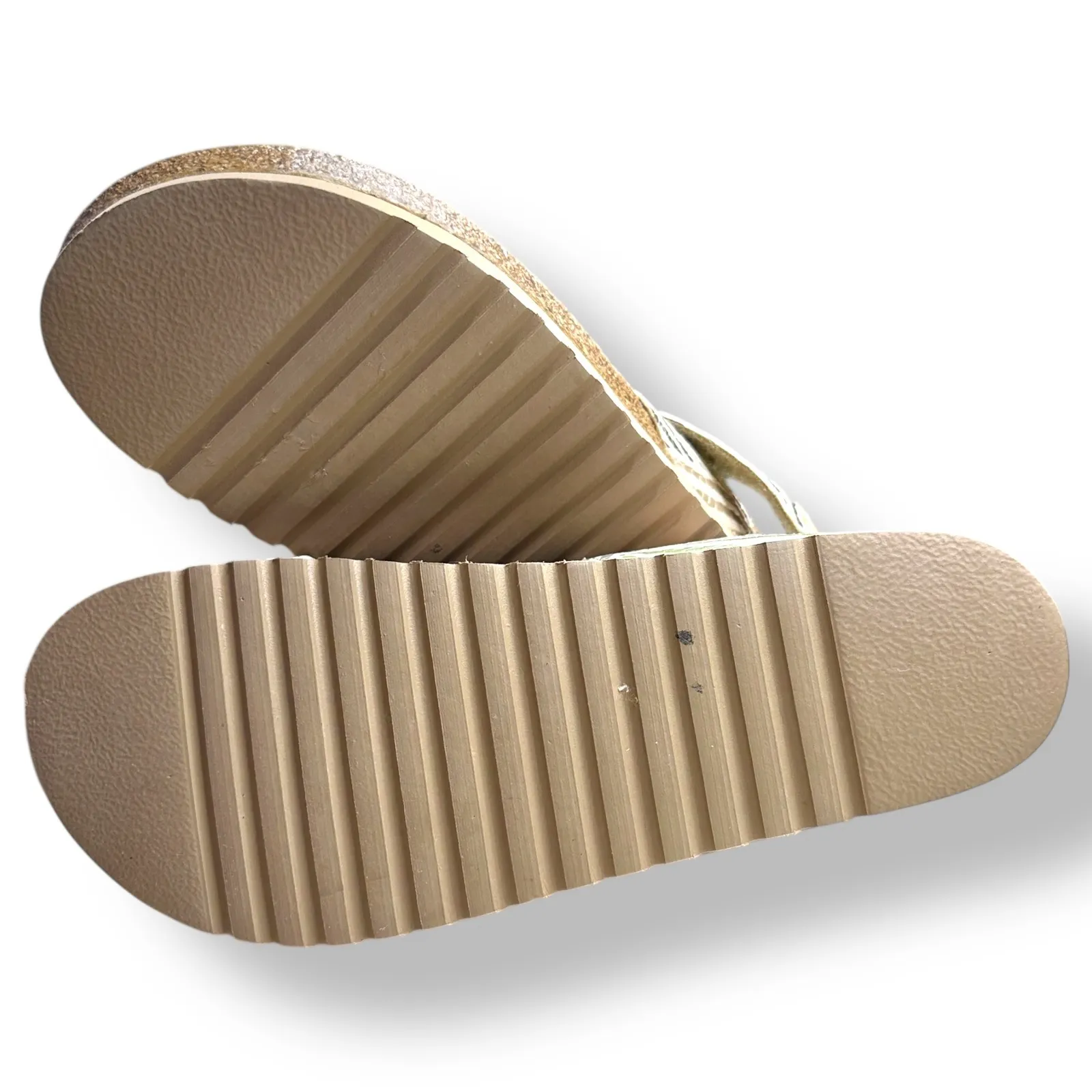 Taos Womens Lola Leather Cork Sandals Boho Summer Comfort 7.5 Vacation Resort White - Image 6