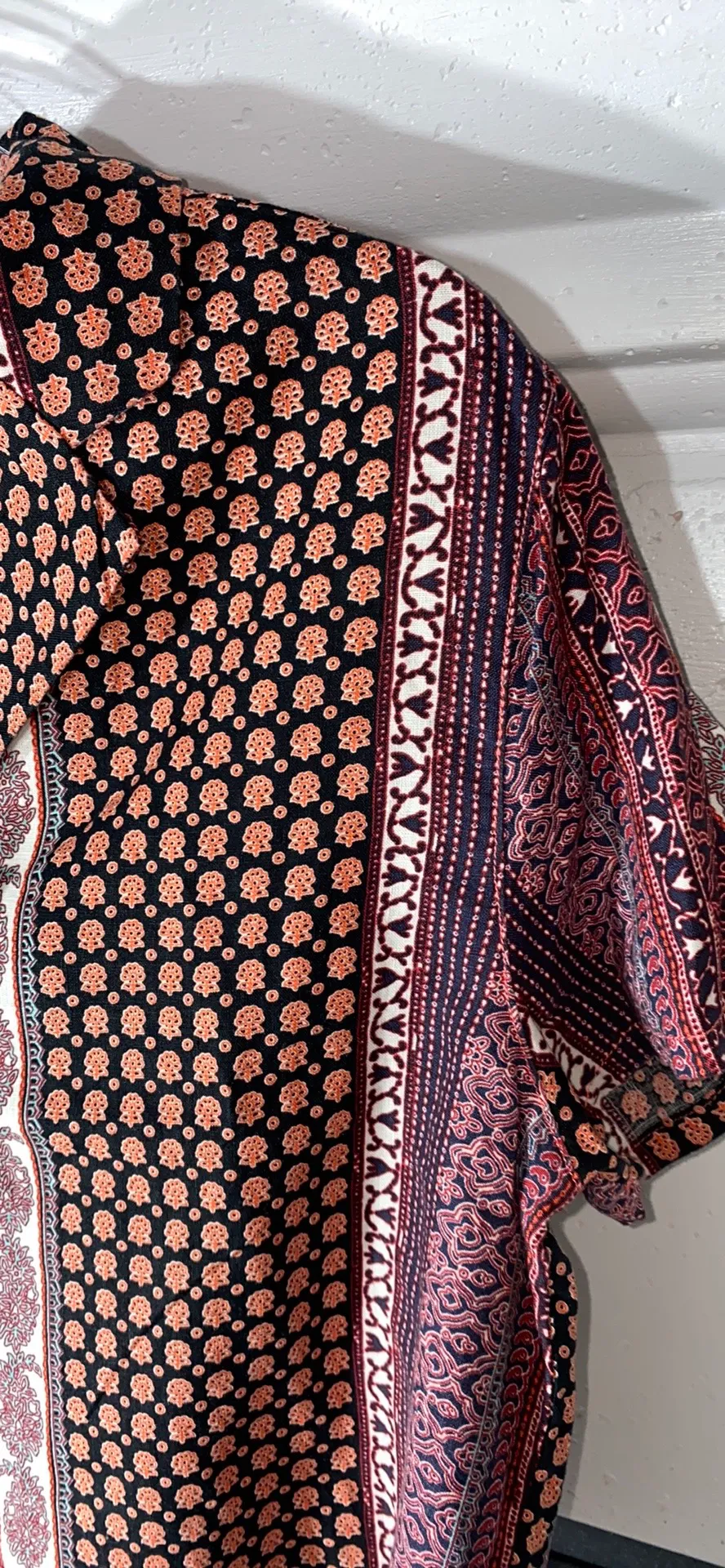 Rachel Zoe Button Down Retro Design Size Medium - Image 5