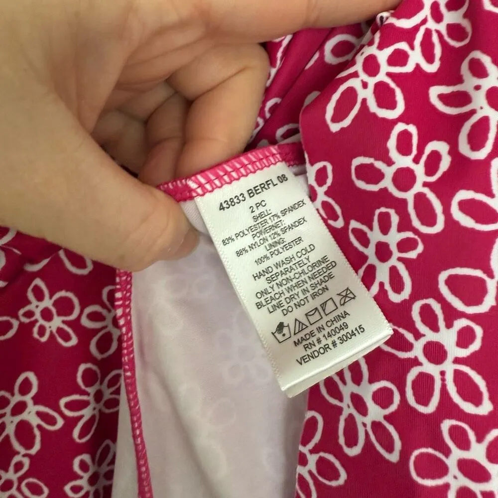 Shape Benefits Women’s Medium Pink Patterned Tankini Chadwicks Beach Pool - Image 3
