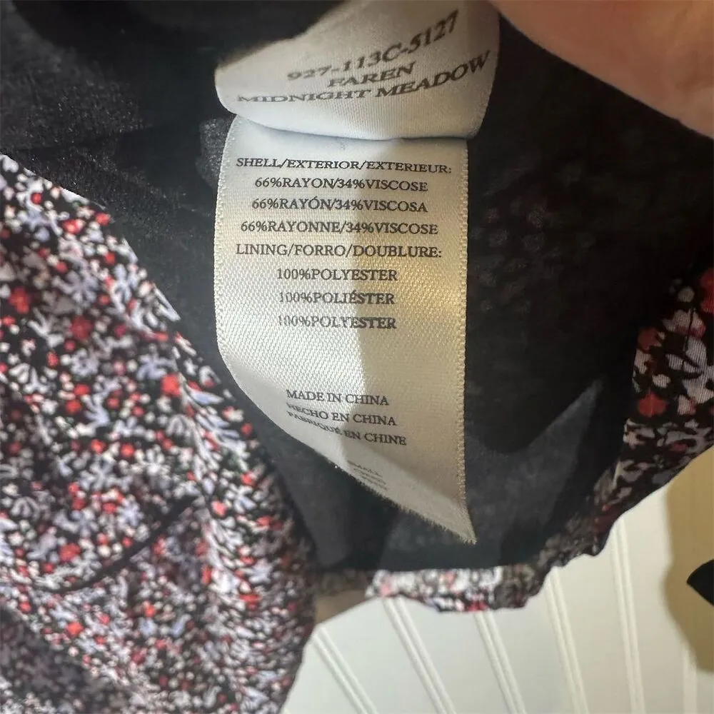 Rails Midnight Meadow Smocked Dress S Standard Cottagecore Boho Floral Prairie - Image 10