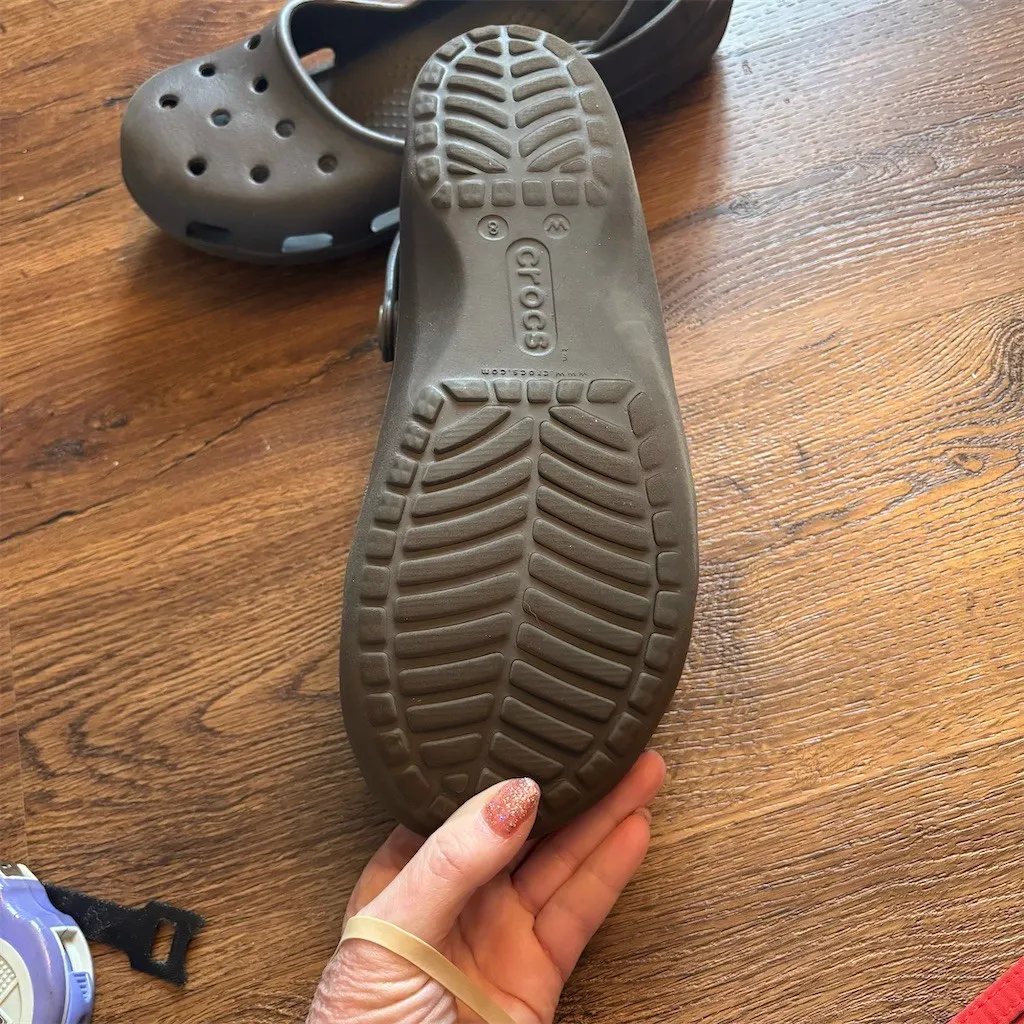 Crocs Karin Mary Jane Clogs Womens Size 8 Brown Slip On Comfort Shoes - Image 8