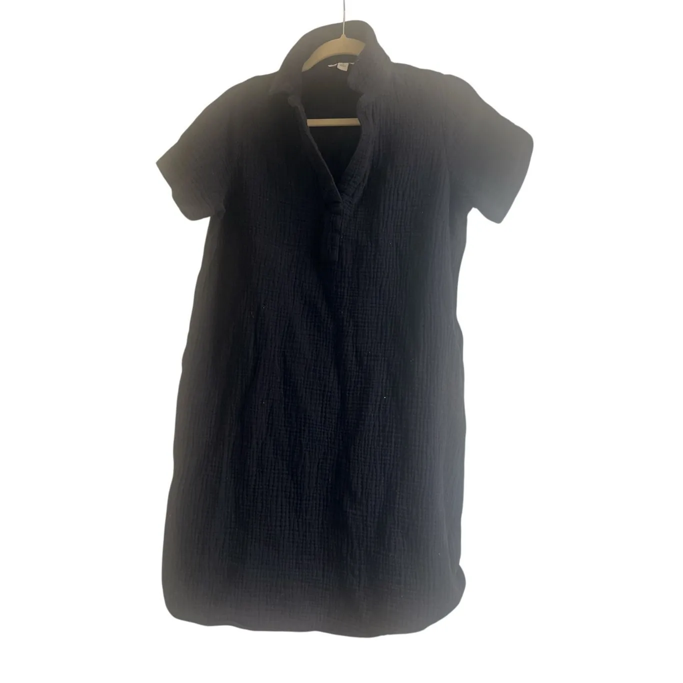 ✨Three dots Gauze Muslin Polo Collared Sz Medium Dress✨ - Image 4