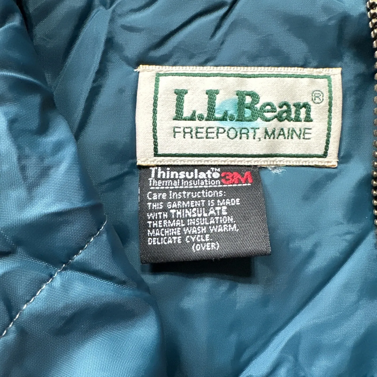 RARE VTG LL BEAN Tribal Striped Pullover Jacket Windbreaker 80s SZ L 3/4 Sleeve Size L - Image 7