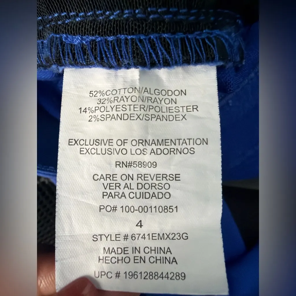 Gibson Latimer Blue Skinny Pants Size 4 Stretch Slim Fit(A257) - Image 7