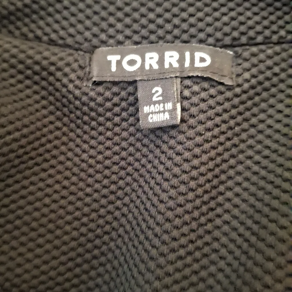 Torrid Sz 2 Women's Black Zipper Jacket - Image 12
