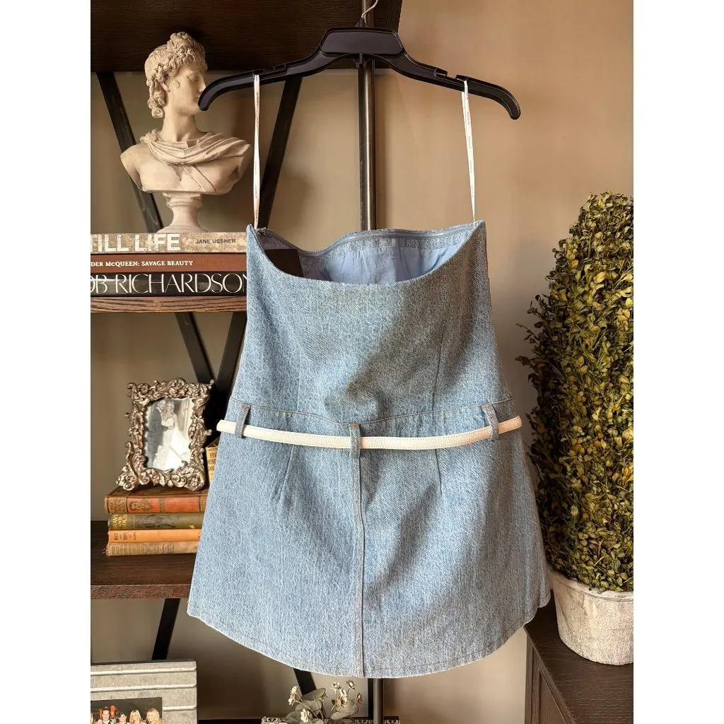 retrofete Rayne Dress Vintage Oasis Womens Size Large Blue - Image 6