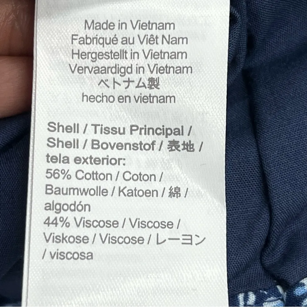 J.Crew Factory 2P Short Quilted Cotton Blend Jacket Blue - Image 8