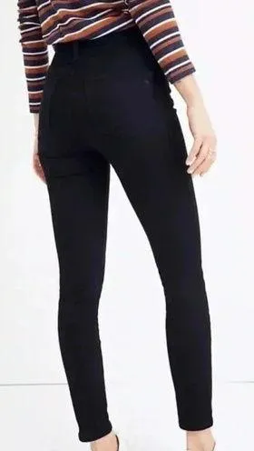 MADEWELL 11" High Rise Skinny Raw Hem Ankle Skinny Jeans Black Casual Size 27 - Image 2