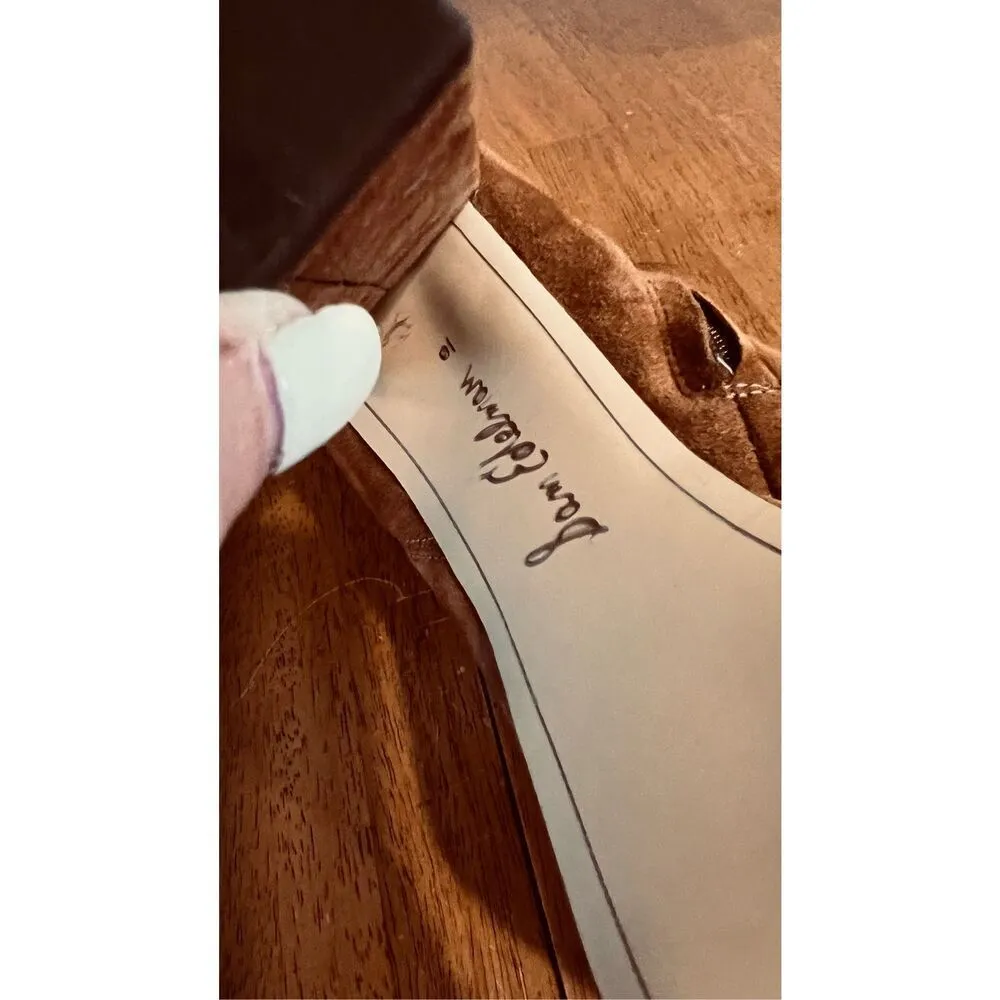 Sam Edelman  Azra Brown Suede Chunk Heel Ankle Boots Size 10 - Image 6