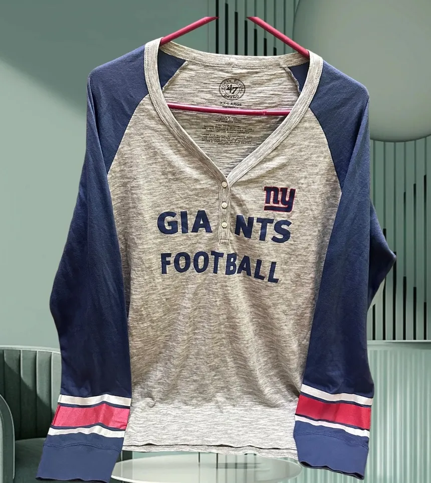 New York Giants Football Raglan Shirt XXL - Image 2
