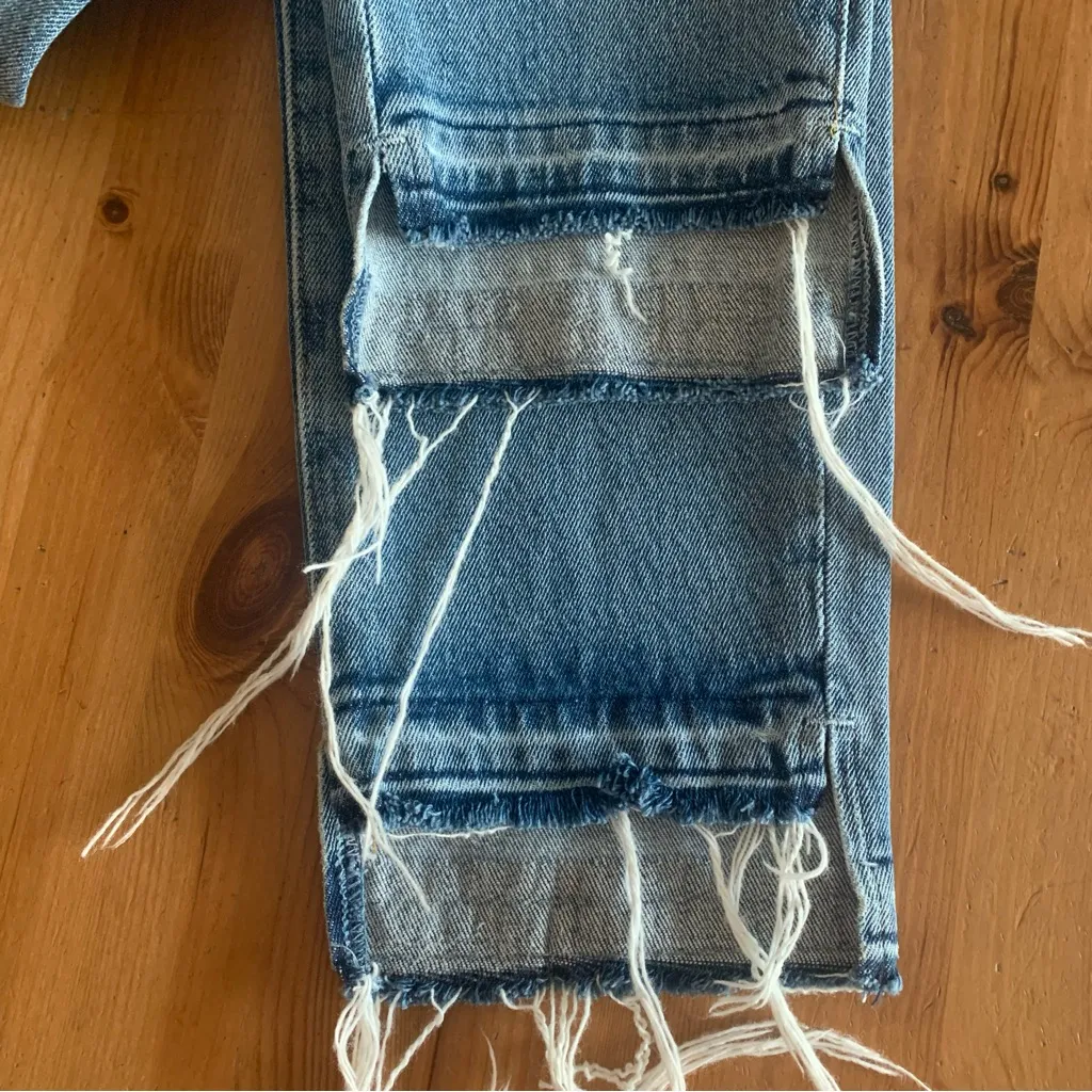 EUC FRAME Le Boy Boyfriend Fit Released Step Hem Lakeland Wash Jeans Size 27 - Image 10