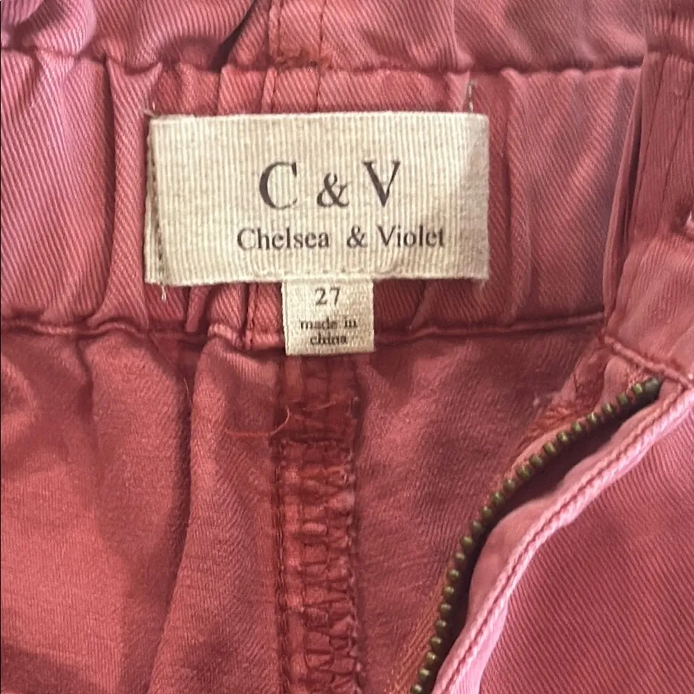 Chelsea & Violet High Waist Pink Shorts new - Image 3