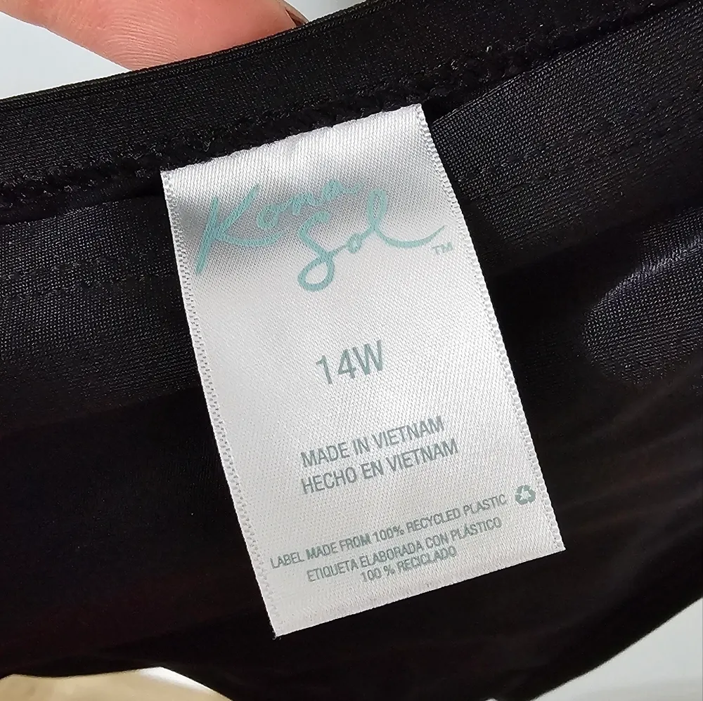 Kona Sol Smocked Side Bikini Bottom [PLUS SZ 14W ] - Image 5