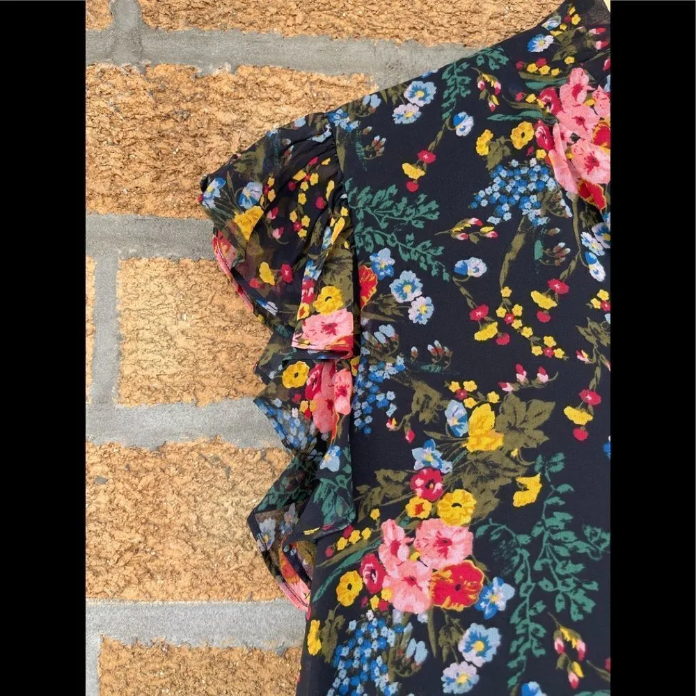 Madewell x No.6 Silk Beacon Dress in Garden Bouquet size 0 - Image 6