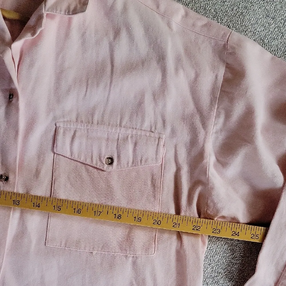 U.S. Polo Assn.Vintage  Women's Shirt Long Sleeve Pink 100% Cotton Size L - Image 3