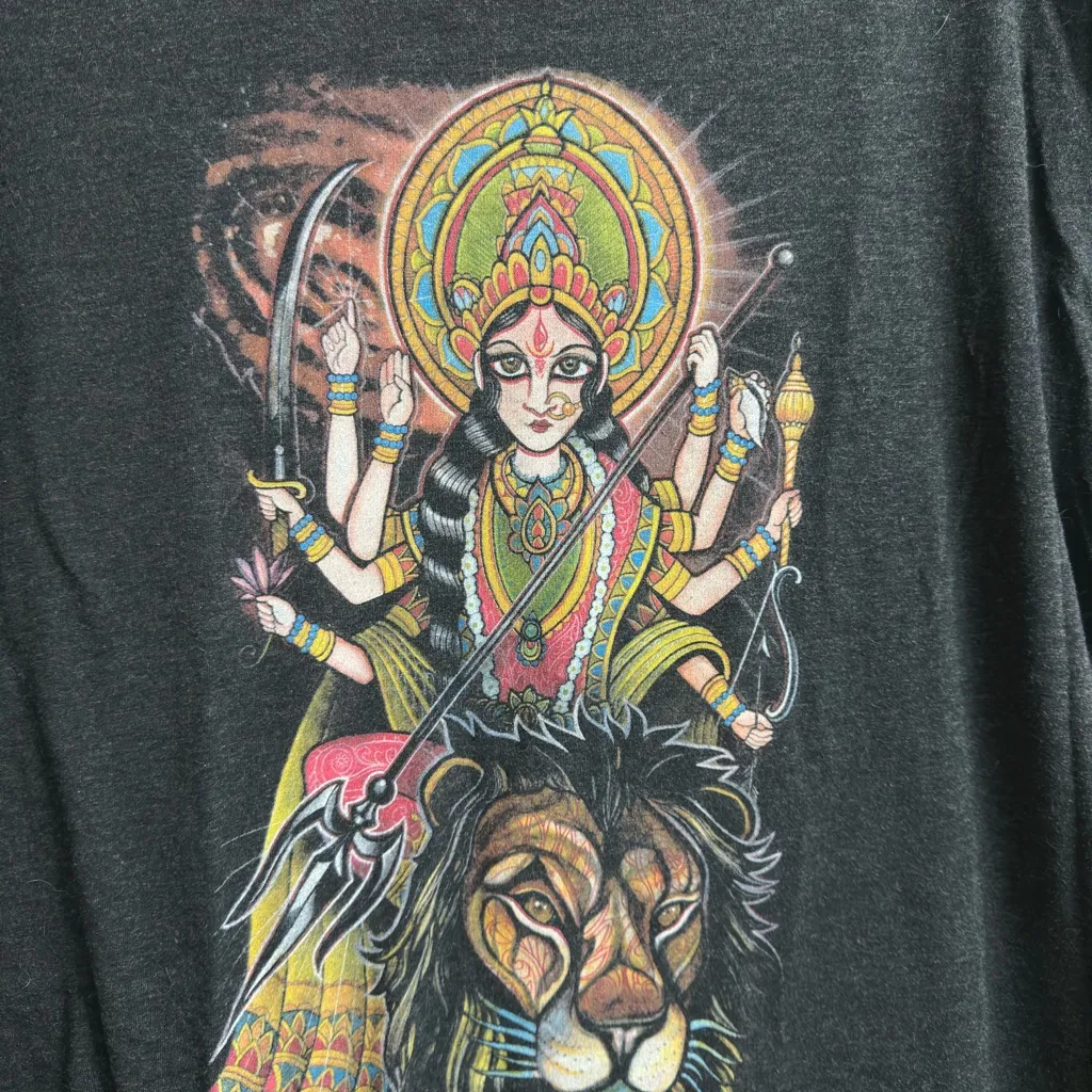 Curbside Clothing Durga Ma Tee, Large Black - Image 5
