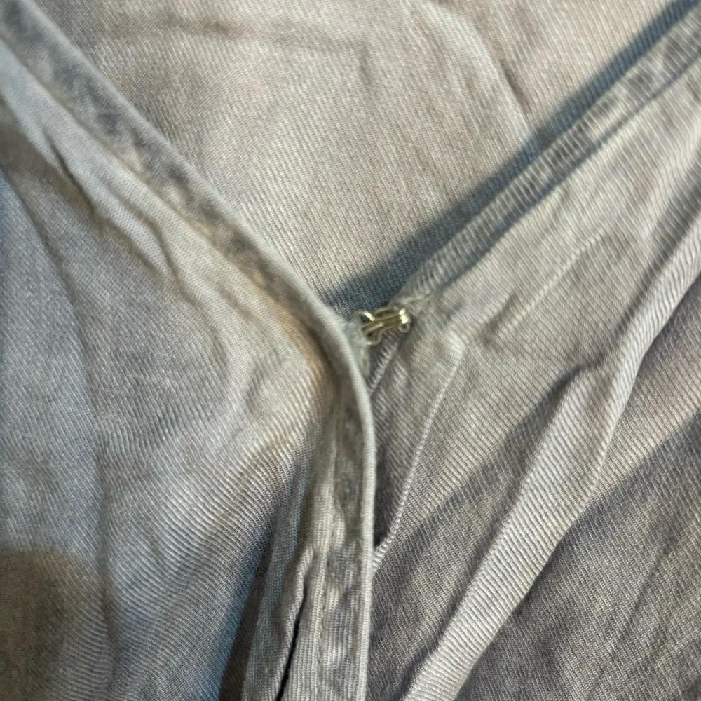 American Eagle womens chambray crossover front ruffle skort romper blue large - Image 2