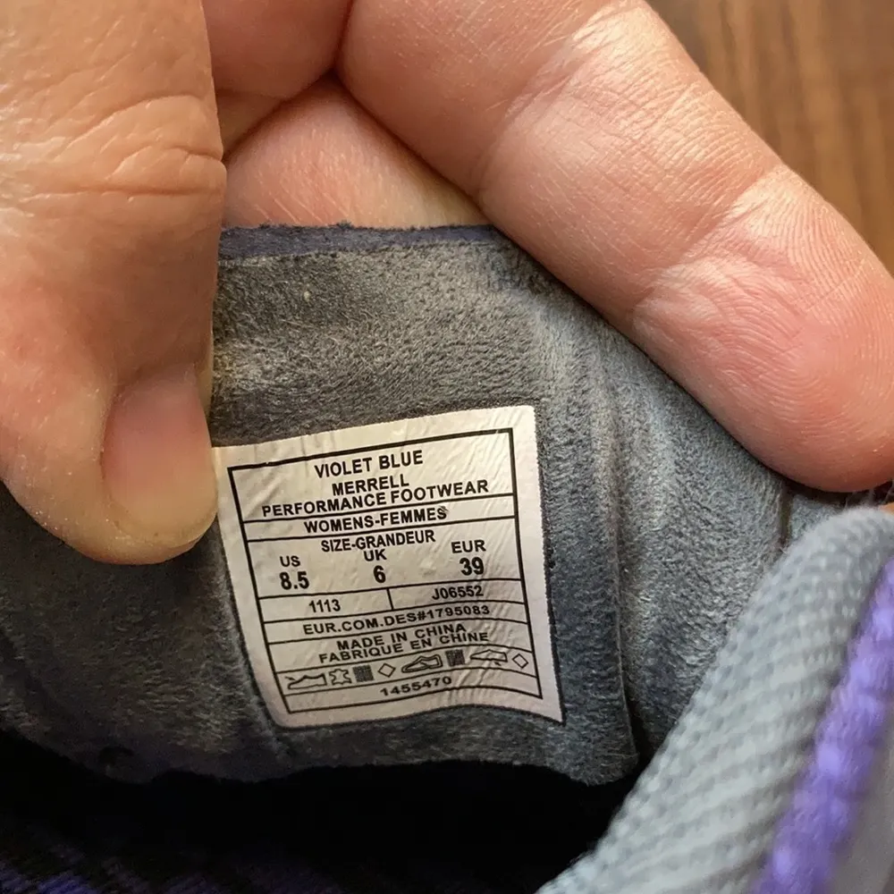 Merrell sneakers violet blue color way size 8.5‎ - Image 7