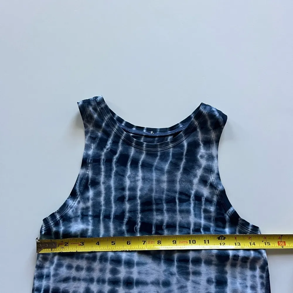 lululemon athletica All Tied zip Tank Shibori Square Ocean Air True Navy - Image 3