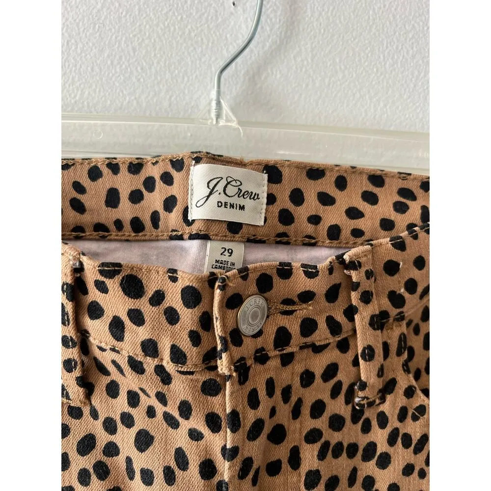 J.Crew Jeans Women's 29 Animal Print High Rise Toothpick Skinny Cheetah Festival - Image 4