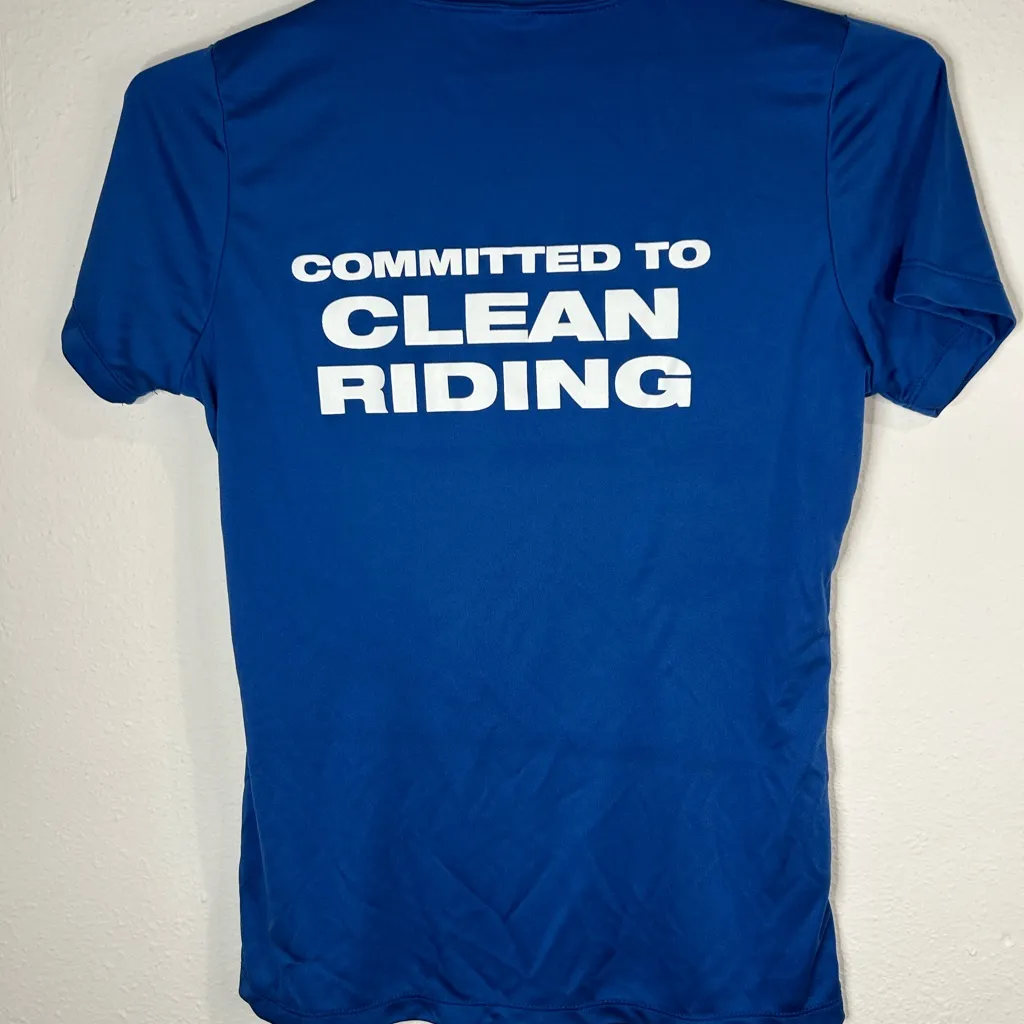 White Lightning Womens Cycling Jersey Shirt Blue Short Sleeve Small Clean Riding - Image 4