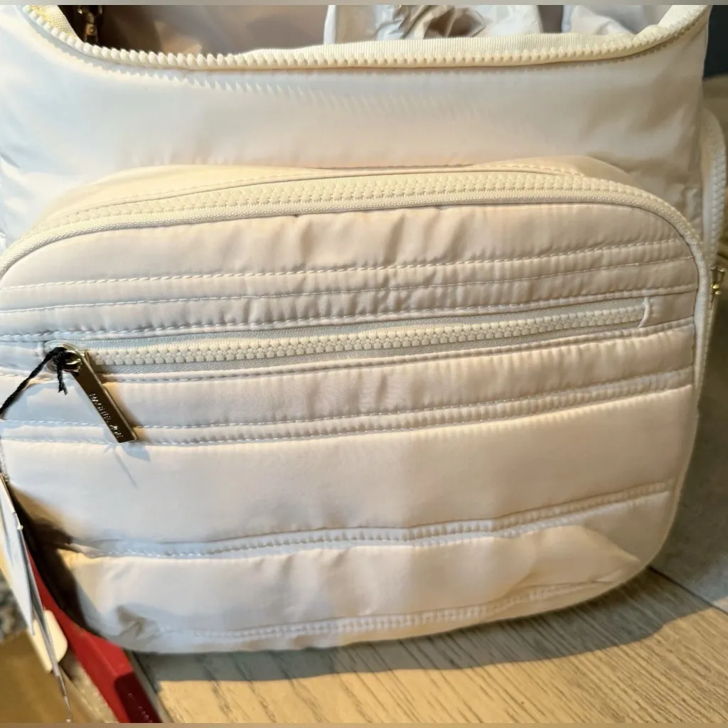 RACHEL ZOE Backpack Diaper Pack Beige  With Changing Mat NWT - Image 3