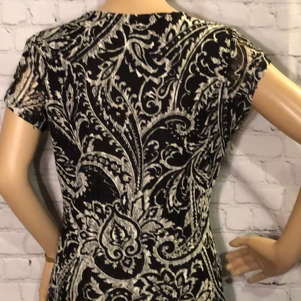 Wet Seal Paisley Bodycon Dress Stretchy 6 - Image 6