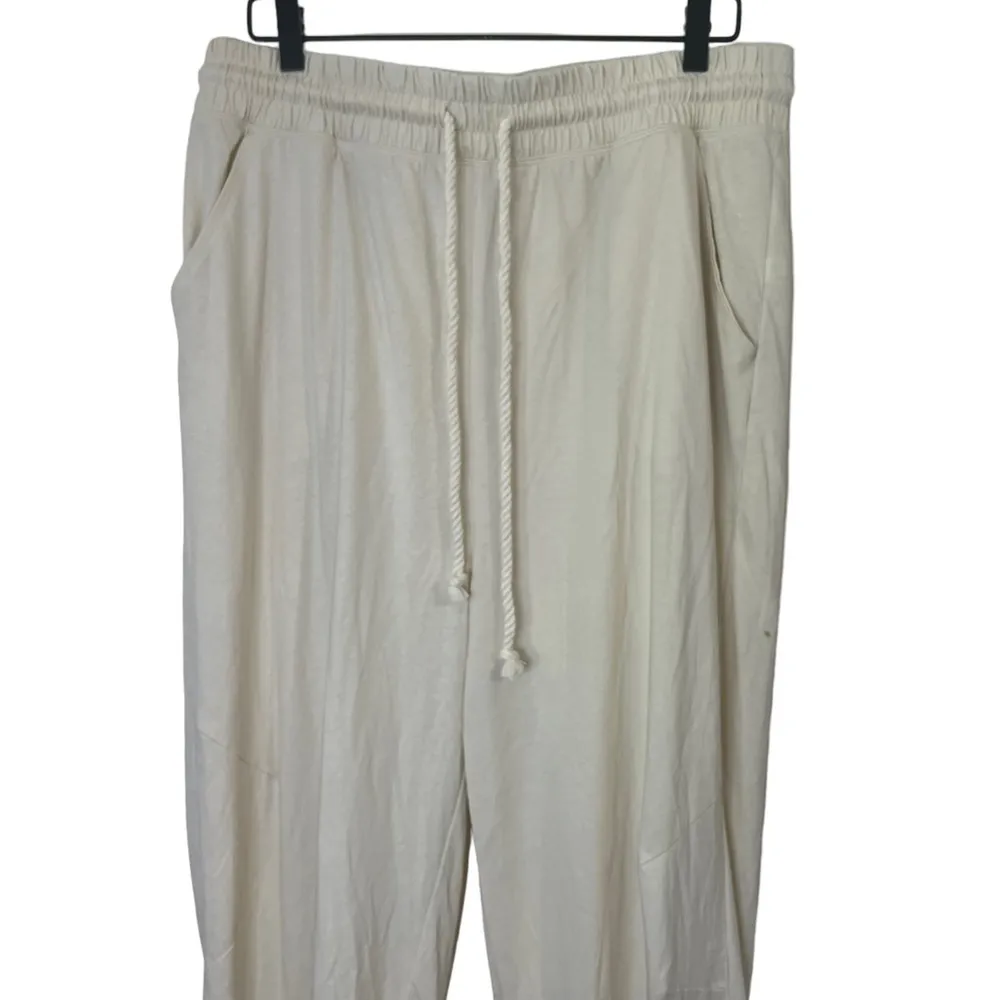 Universal Thread 100% Cotton Ivory Pull On Sweatpants Loungewear Women's XL - Image 3