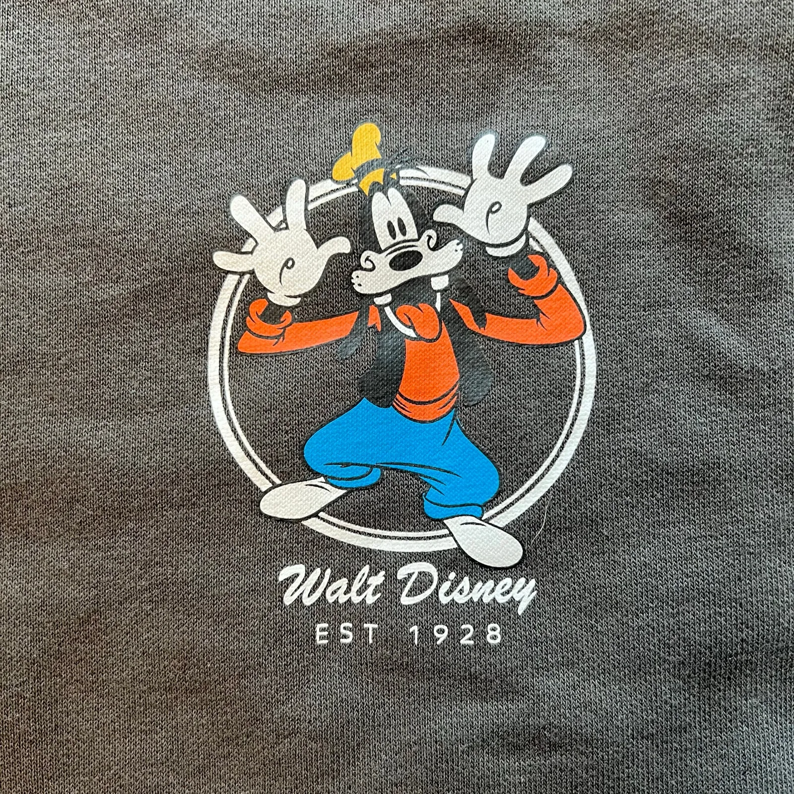 H&M Disney Goofy Graphic Sweatshirt Brown Plus Size 20 Disney Crew Pullover VTG - Image 4