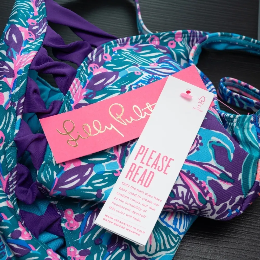 Lilly Pulitzer. Isle Twisted One Piece Swimsuit. - Image 11