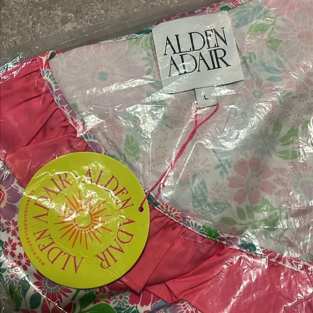 Alden Adair Kelsey Dress in Happy Daze, NWT, Size L Pink Size L - Image 5