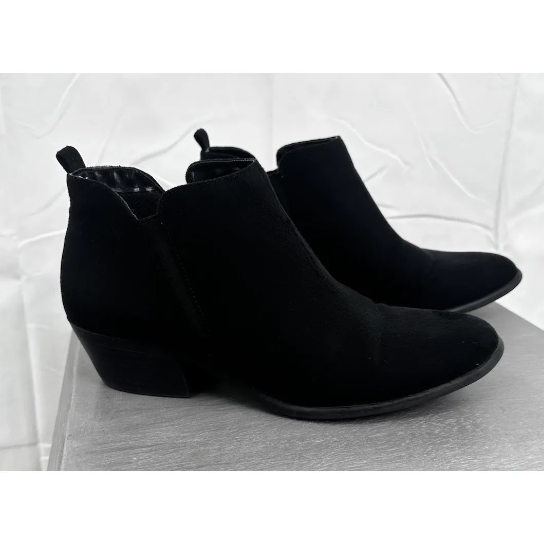 American Eagle‎ Chelsea Ankle Boot Women's Sz 8 Black Side Slit Slip-On - Image 2