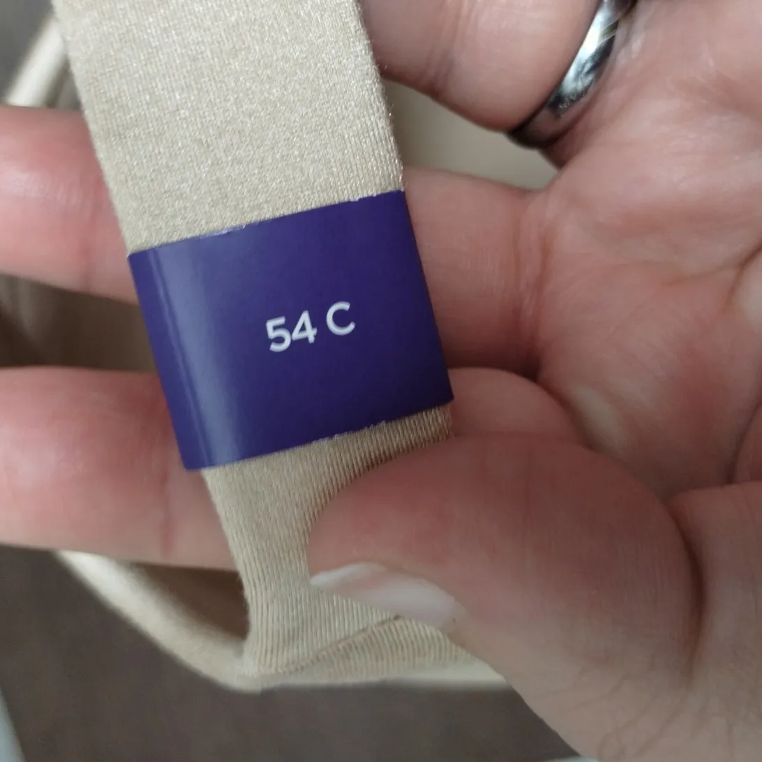 Catherines Intimates Size 54C Beige Wirefree Full Coverage Lined Bra 4337 *FLAWS - Image 7