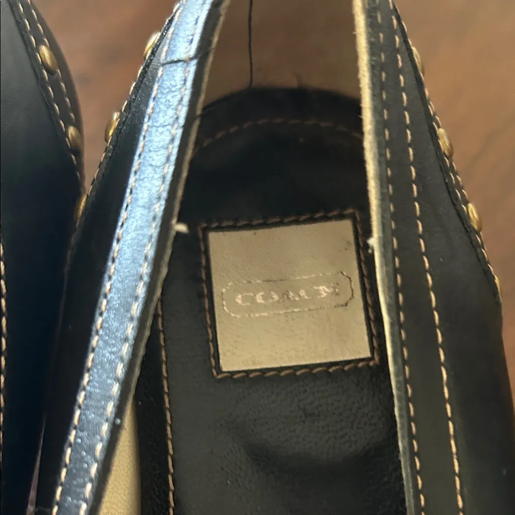 Coach Tabitha Kitten Heels Elegant Black Leather Women's Size 8 EUC - Image 10