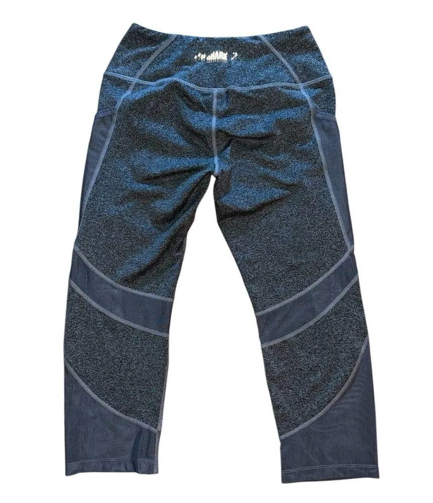 Gymshark Sleek Sculpture Cropped Legging Womens S Gray Dry Moisture Side Pockets - Image 2