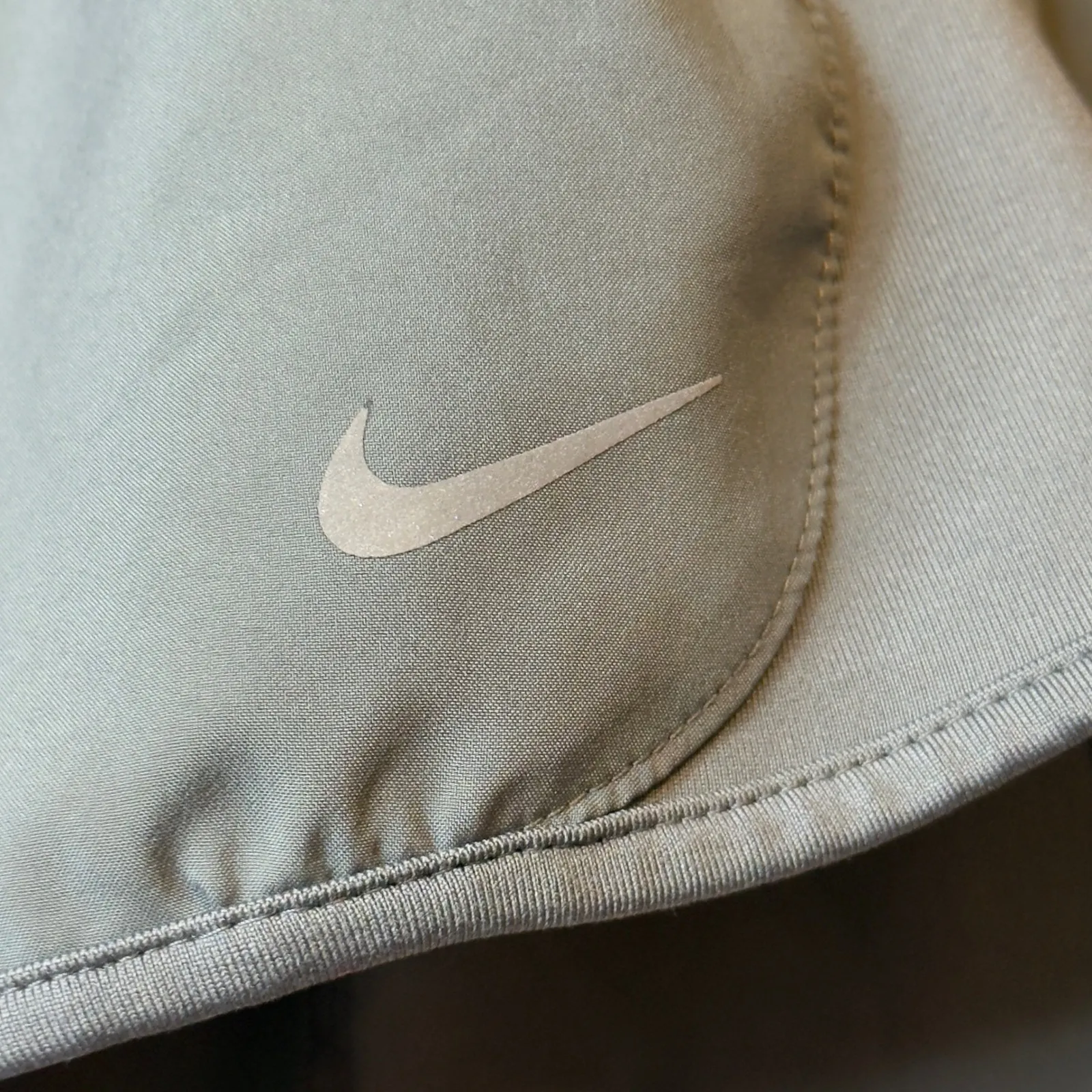 Nike Dri-FIT Running Shorts Women Gray Athletic Performance Tennis‎ Gym Size L # - Image 6