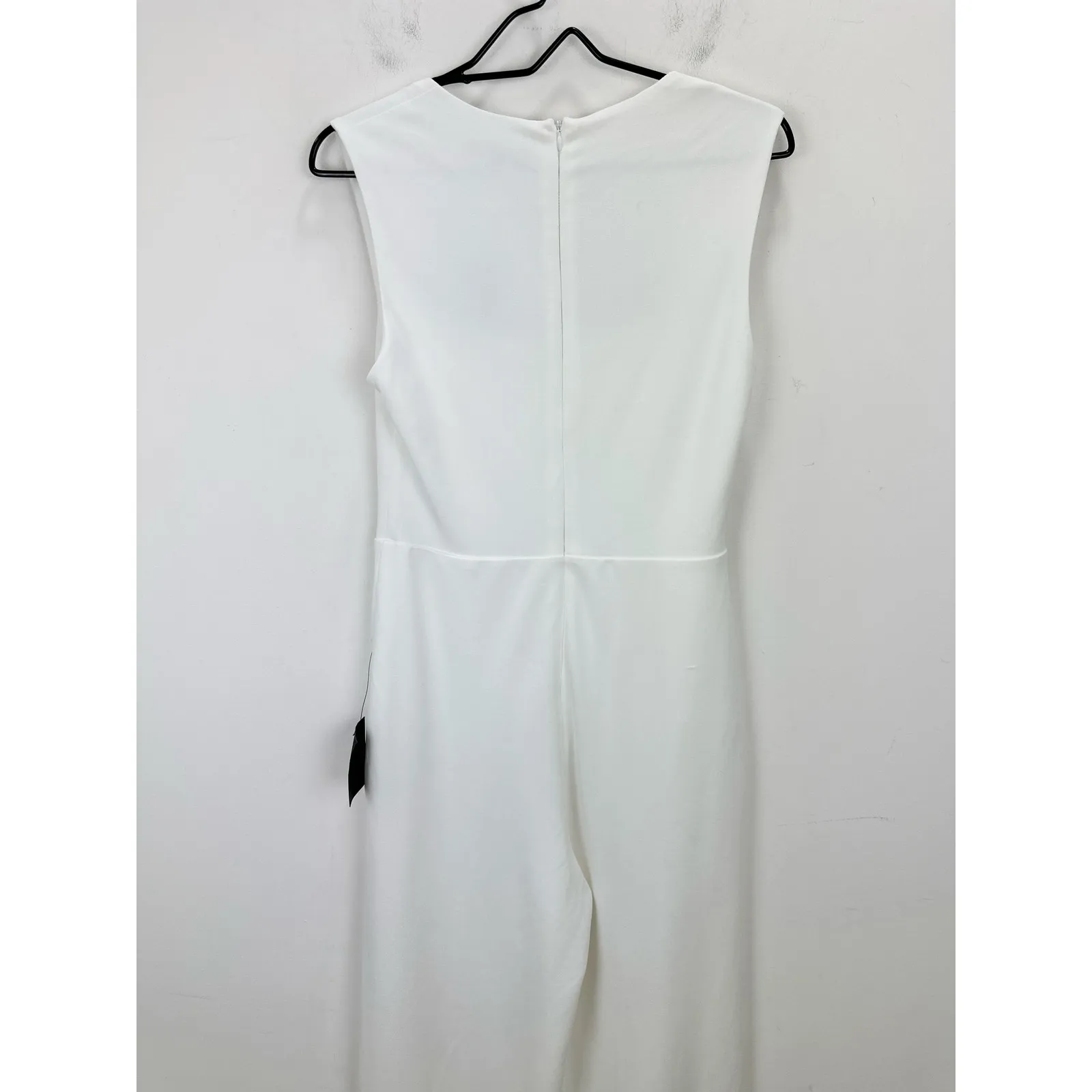 Lulus Enticing Endeavors White Jumpsuit Formal Evening Wedding Bridal Medium NWT - Image 8
