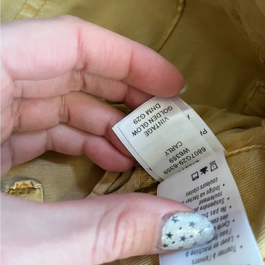 PAIGE Carly Vintage Golden Glow Wide Leg Jeans - Image 7