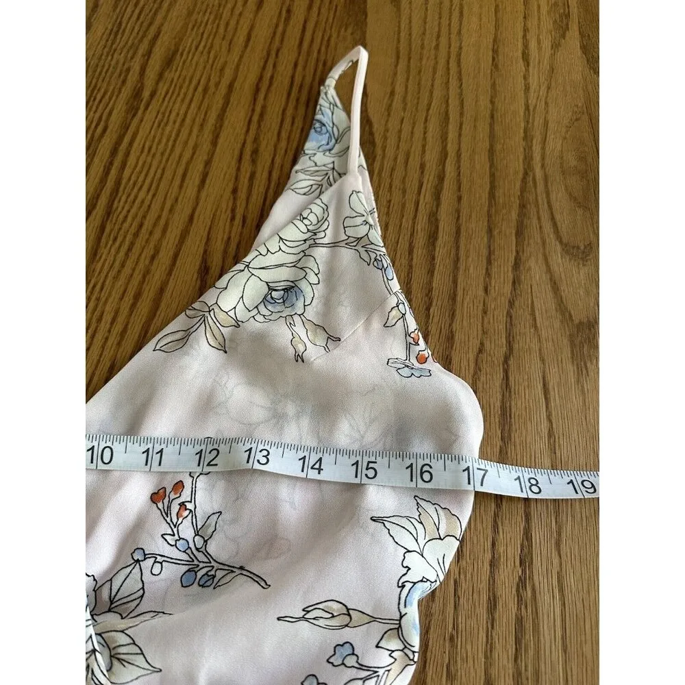 Lush Pink Floral Print Maxi Dress V Neck Side Slit High Waist OpenBack Feminine - Image 14