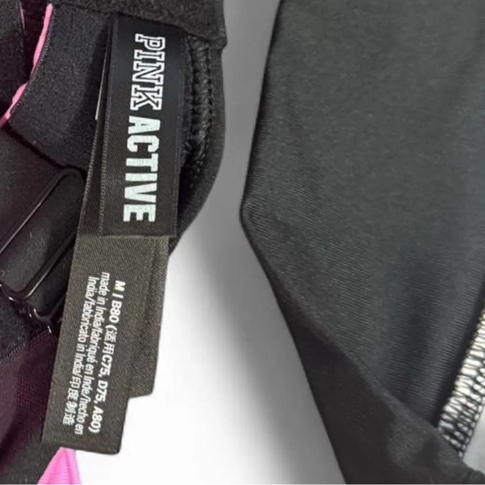 PINK 2-Piece Active/Swim Set – Sports Bra + Ombré Bottoms, M - Image 7