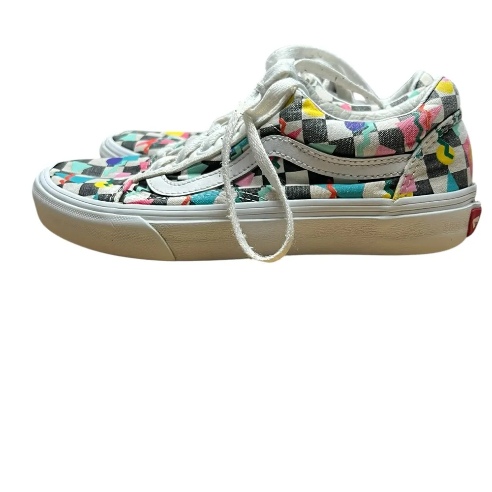Vans  Old Skool sneakers - multi-colored checkerboard pattern - Women’s size 6 - Image 2