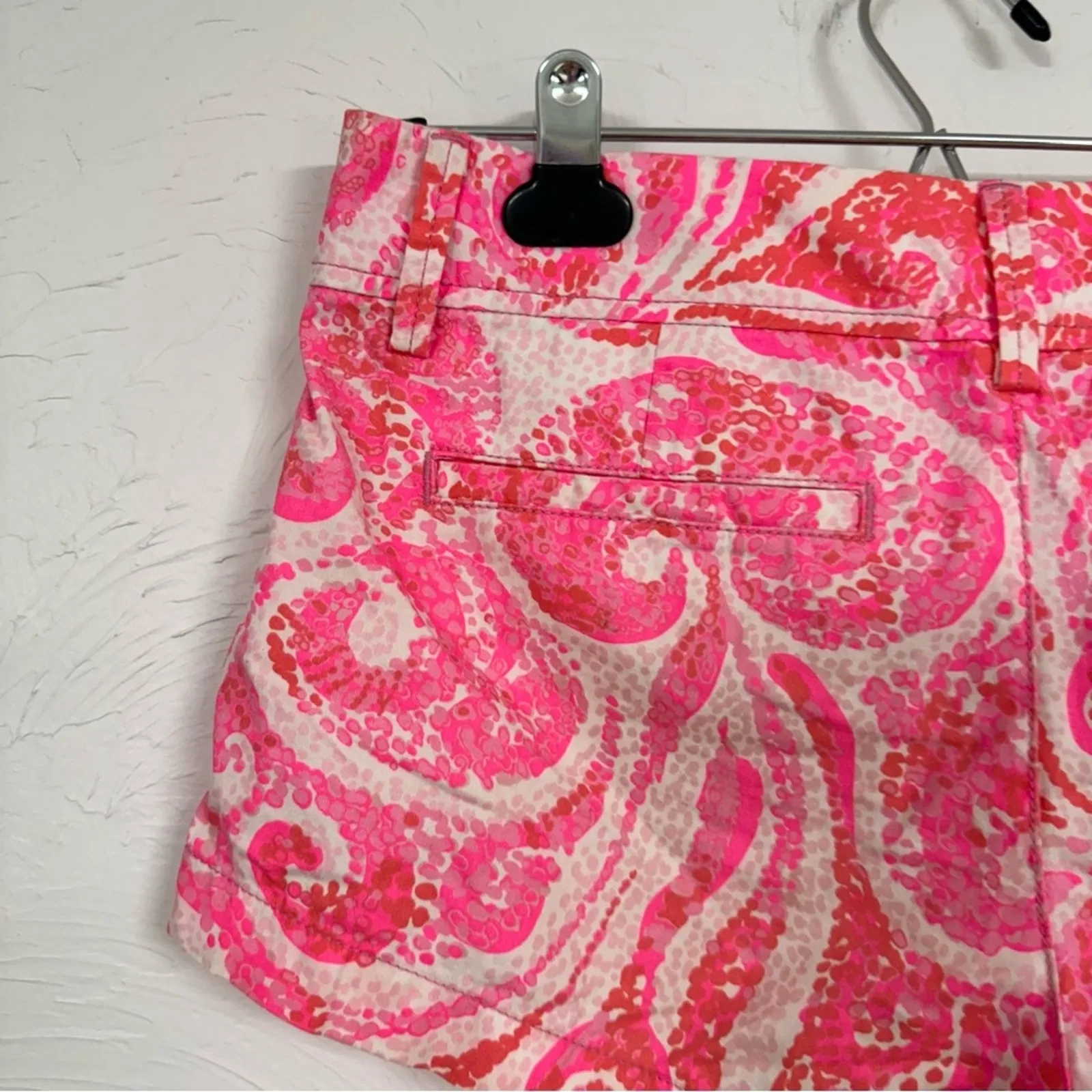 Lilly Pulitzer The Walsh Shorts Pink Paisley Womens 2 Summer Beachy Barbie Core - Image 7