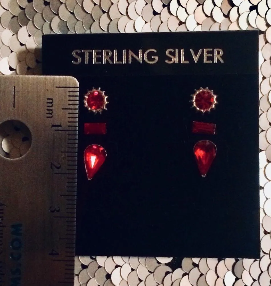 Genuine Swarovski Crystal stud earrings - Image 2