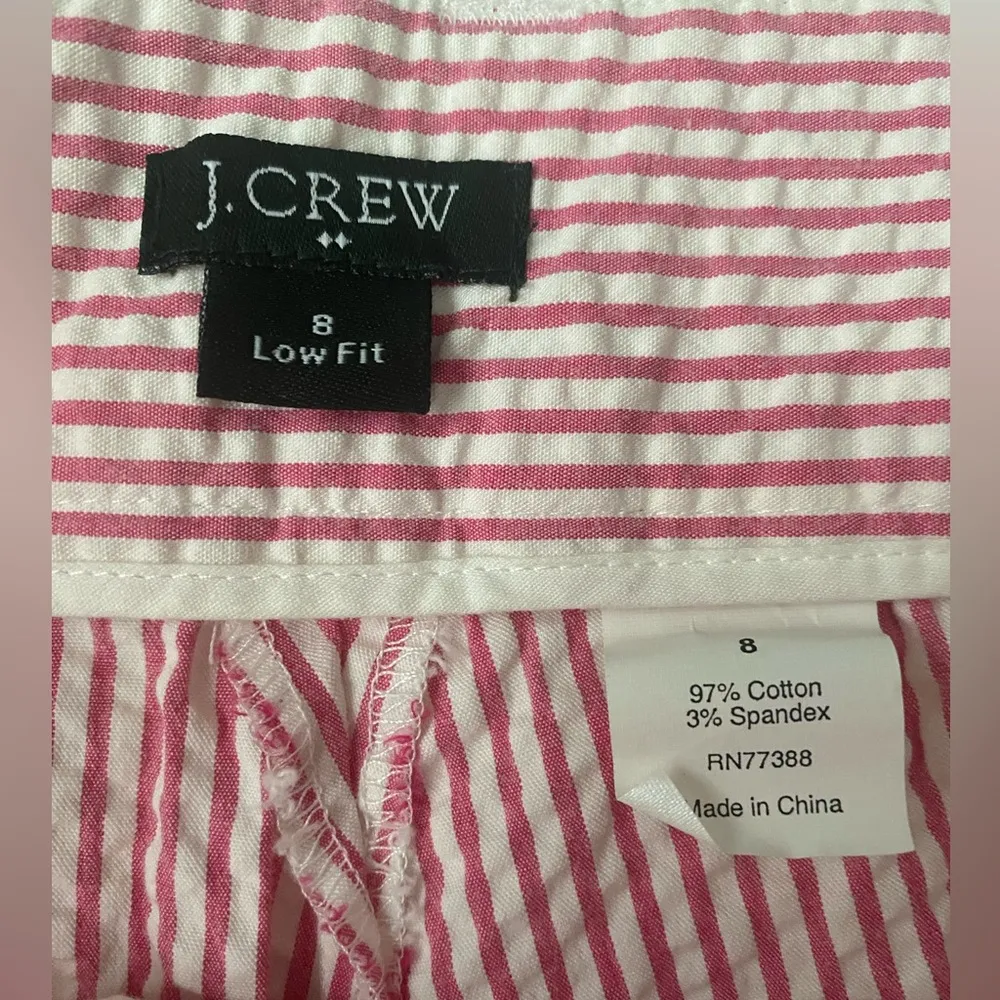 J.Crew Low Fit Cotton Pants Size 8 Pink J.Crew slacks. Pre-owned. - Image 6