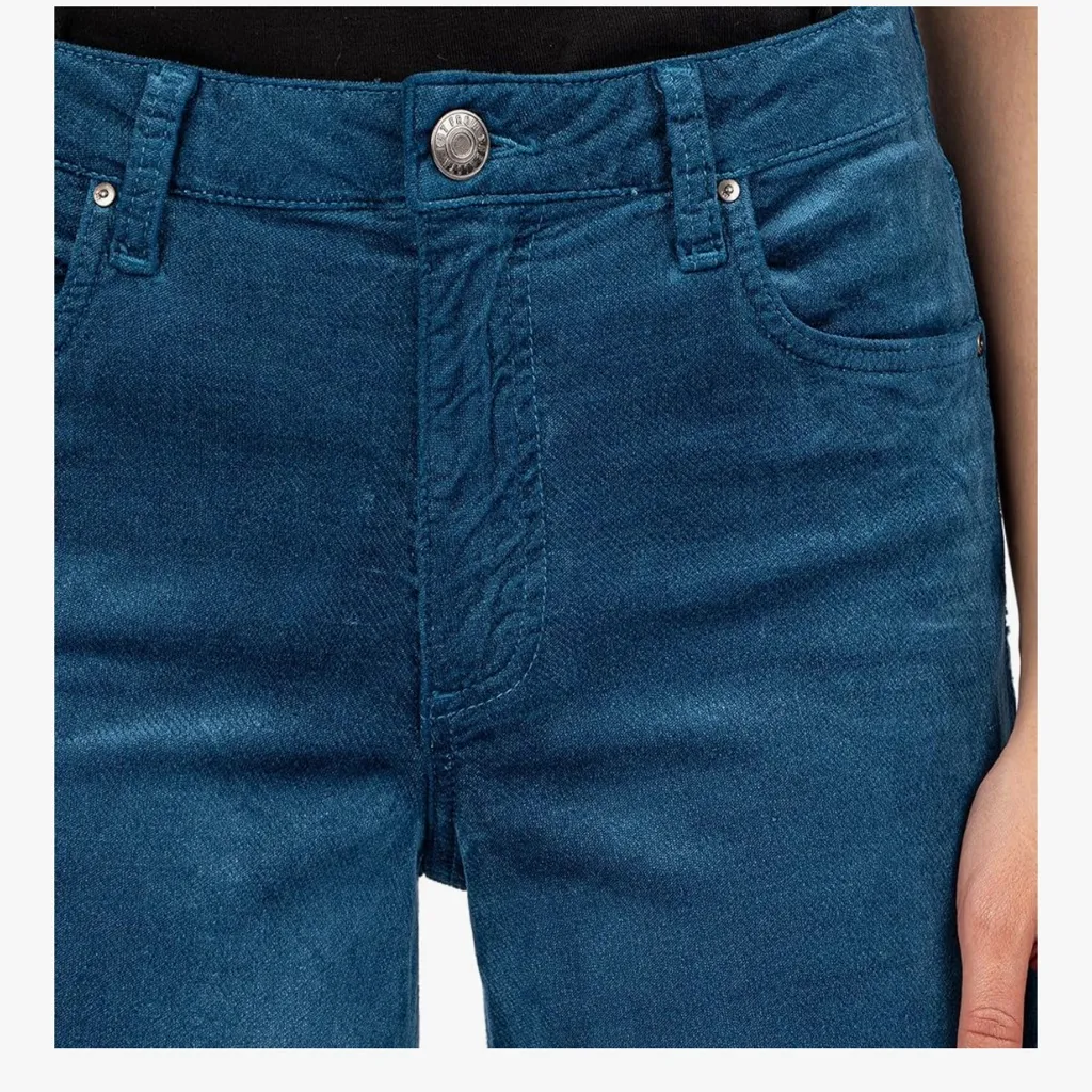 NWT KUT FROM THE KLOTH X Nordstrom high rise wide leg jean in teal blue 16 - Image 4