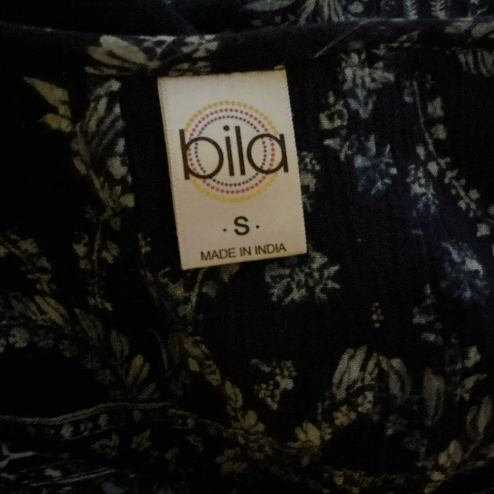 Bila boho ethnic cold shoulder blouse Blue - Image 2